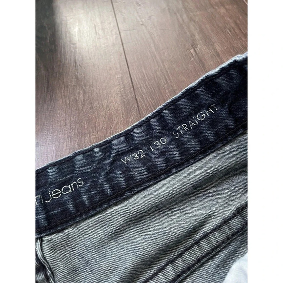 Calvin Klein Jeans Men’s 32x30 Blue Dark Wash Relaxed Straight Leg Denim Jeans - Picture 7 of 8